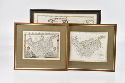 Lot 2172 - ROBERT MORDEN; hand coloured map of Chester,...