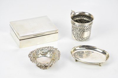 Lot 2078 - A hallmarked silver Christening mug,...