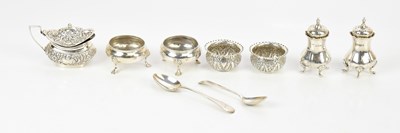 Lot 2360 - A pair of Victorian hallmarked silver bun...