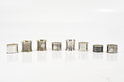 Lot 2361 - A collection of six Russian 8 Zolotnik silver...