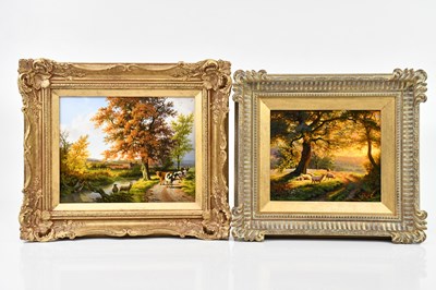 Lot 2236 - DANIEL VAN DER PUTTEN; pair of oils on board,...