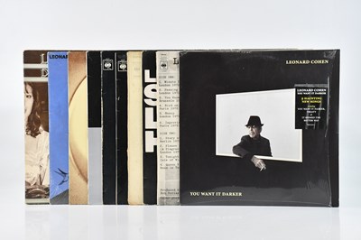 Lot 70 - LEONARD COHEN; ten albums comprising Death Of...
