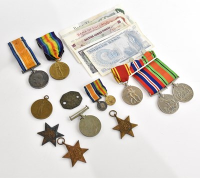 Lot 1668 - A collection of medals including War Medal and...