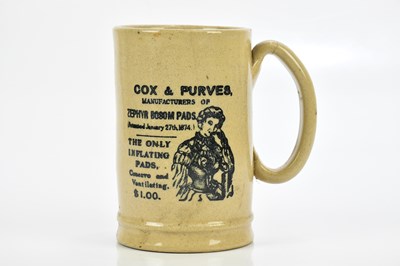 Lot 2573 - COX & PURVES; an advertising tankard,...