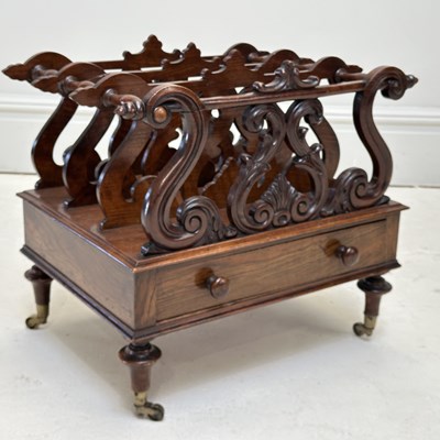 Lot 1257 - A 19th century mahogany single drawer...