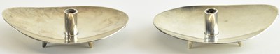 Lot 1187 - A pair of Elizabeth II hallmarked silver...