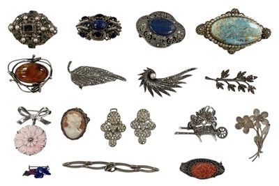 Lot 1362 - A collection of seventeen silver and other...