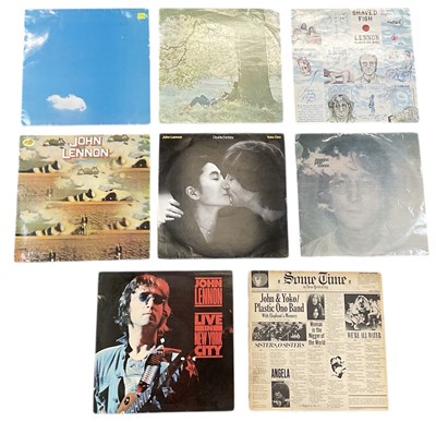 Lot 357 - JOHN LENNON; eight albums including 'Some Time...