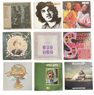 Lot 337 - A collection of nine folk records including...
