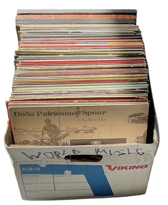 Lot 376 - A collection of eighty-two world music records,...
