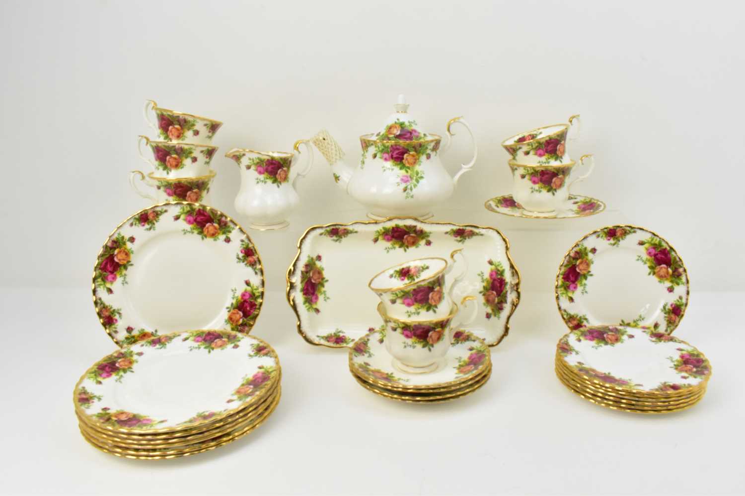 Lot 139 - ROYAL ALBERT; a twenty-nine piece part tea set...