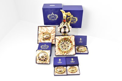 Lot 128 - ROYAL CROWN DERBY; six items of Imari 1128...