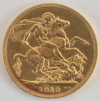 Lot 1389 - A George V full sovereign, 1912.