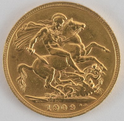 Lot 1390 - An Edward VII full sovereign, 1909.