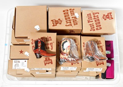 Lot 688 - JUST PLAIN COUNTRY; a collection of resin...
