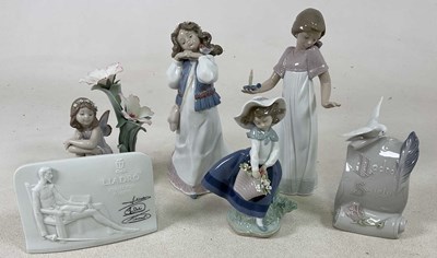 Lot 254 - LLADRO; three figures, comprising 'Lakeside...