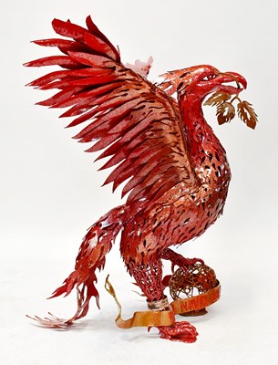 Lot 155 - ANDREY DOROFEYEV; a large metal Liver bird...