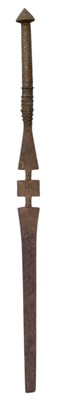 Lot 1059 - A Nigerian Yoruba tribe Orisha Oko staff (iron...