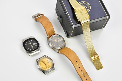 Lot 634 - SEIKO; three automatic gentleman's...