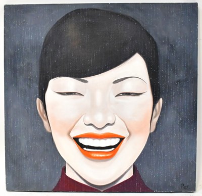 Lot 768 - PER (20th century); acrylic on canvas, face of...