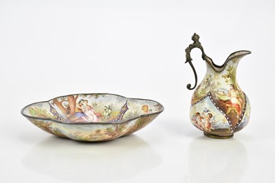 Lot 1384 - A 19th century Vienna style hand painted...