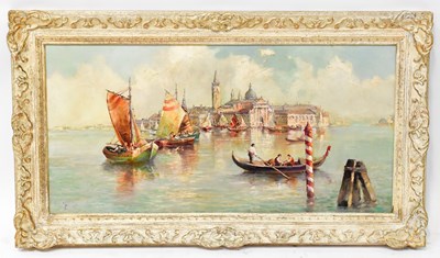 Lot 744 - UNATTRIBUTED; oil on canvas, 'San Giorgio...