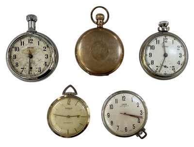 Lot 1452 - Five various pocket watches comprising an...