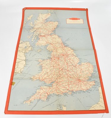 Lot 1644 - A British Rail map of England, 100 x 62cm,...