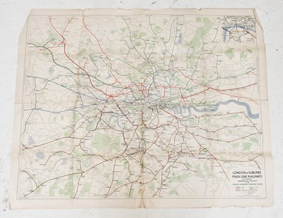 Lot 1648 - A 1930s London & suburbs main line railways...