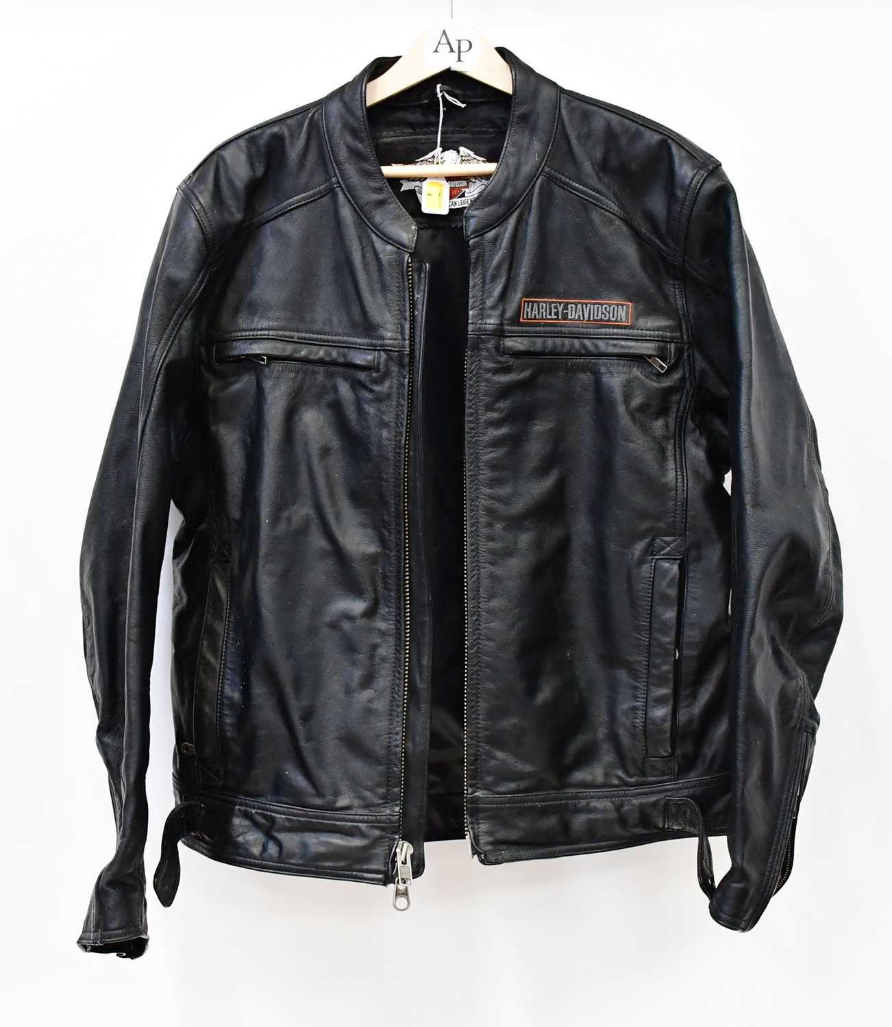 Lot 732 - HARLEY-DAVIDSON; four motorcycle leathers...