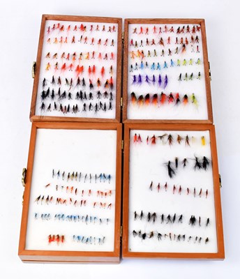Lot 969 - Two wooden cases containing salmon and sea...