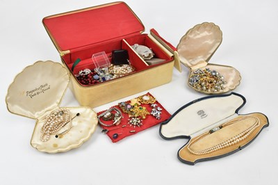 Lot 158 - A collection of costume jewellery including...