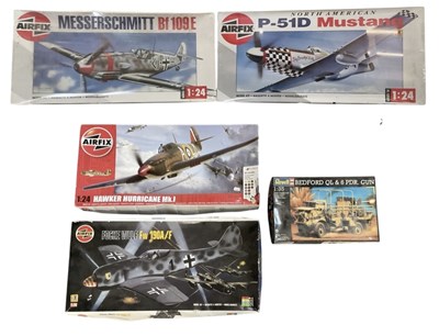 Lot 515 - AIRFIX; two 1:24 scale model fighter plane...