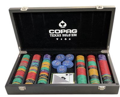 Lot 268 - COPAG; a modern boxed casino chip gaming set,...