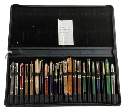 Lot 244 - A collection of twenty-two assorted fountain...