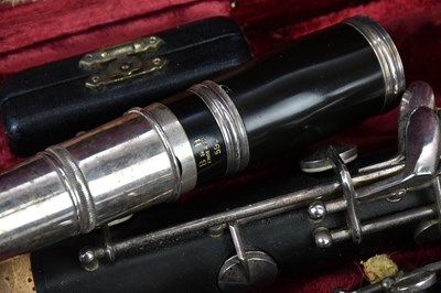Lot 1663 - BOOSEY & HAWKES; a cased clarinet.