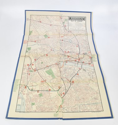 Lot 2163 - A 1930s map of the London Underground, 101 x...