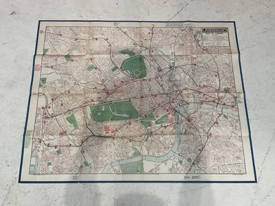 Lot 2163 - A 1930s map of the London Underground, 101 x...