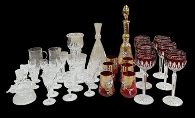 Lot 631 - A quantity of assorted cut and crystal...