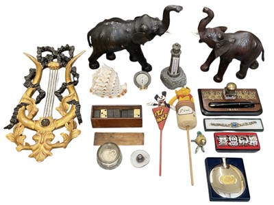 Lot 274 - A pair of modern Japanese leather clad models...