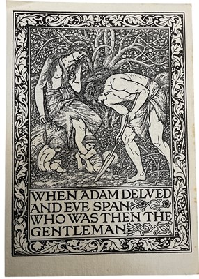 Lot 398 - [KELMSCOTT PRESS] When Adam Delved and Eve...