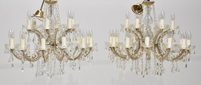 Lot 1686 - A pair of impressive Venetian style eighteen...