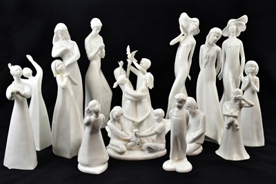 Lot 2482 - ROYAL DOULTON; a collection of fifteen figures...