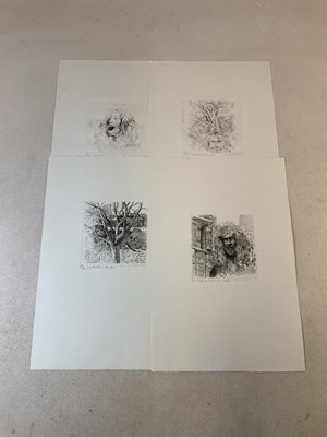 Lot 535 - ROBERT OSCAR LENKIEWICZ (1941-2002); a black...