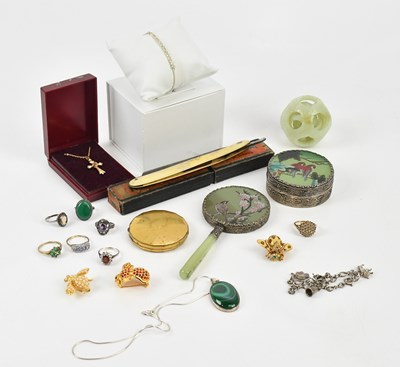 Lot 145 - A collection of costume jewellery including...