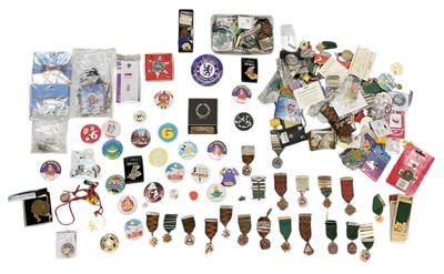 Lot 277 - A collection of assorted badges, medallions,...