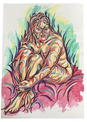 Lot 200 - NATALIE TOBERT (b. 1953); gouache on paper,...