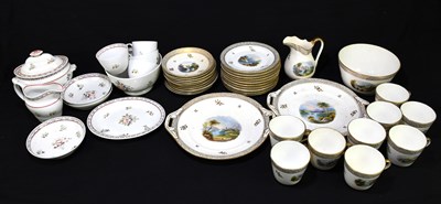 Lot 613 - A collection of 19th century teaware to...