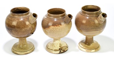 Lot 2184 - Three 18th/19th century apothecary drug jars,...