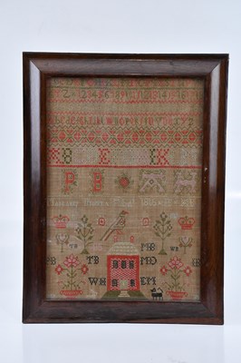 Lot 1621 - A George III needlework sampler by Margaret...